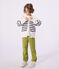 Children's stripy cotton cardigan MILK blue/SOIR