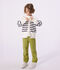 Children's stripy cotton cardigan blue/blue