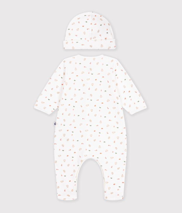 Newborn babies' printed cotton gift set multicolor