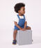 Babies' Light Denim Dungaree Shorts DENIM CLAIR blue