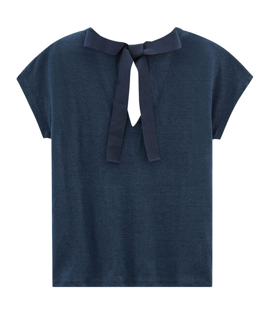 Women's short-sleeved linen t-shirt HADDOCK