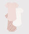 Babies' short-sleeved floral cotton bodysuits - 3-pack variante 1