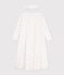 Children's princess fancy dress nightdress and tiara in cotton white/multicolor