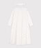 Children's princess fancy dress nightdress and tiara in cotton white/multicolor
