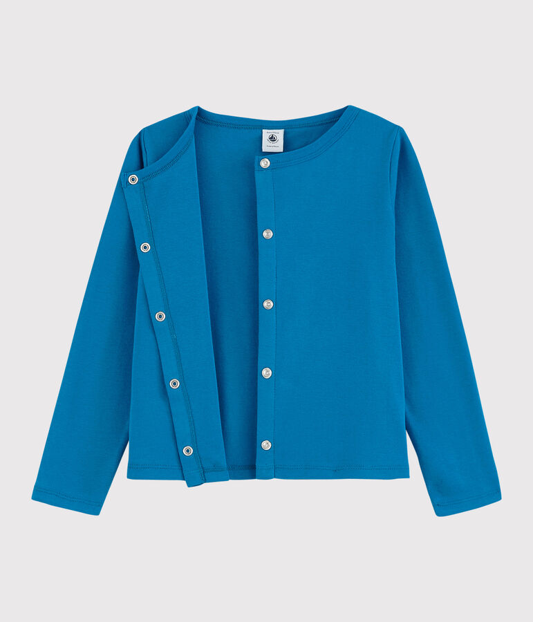 Girls' Cotton Cardigan MYKONOS blue