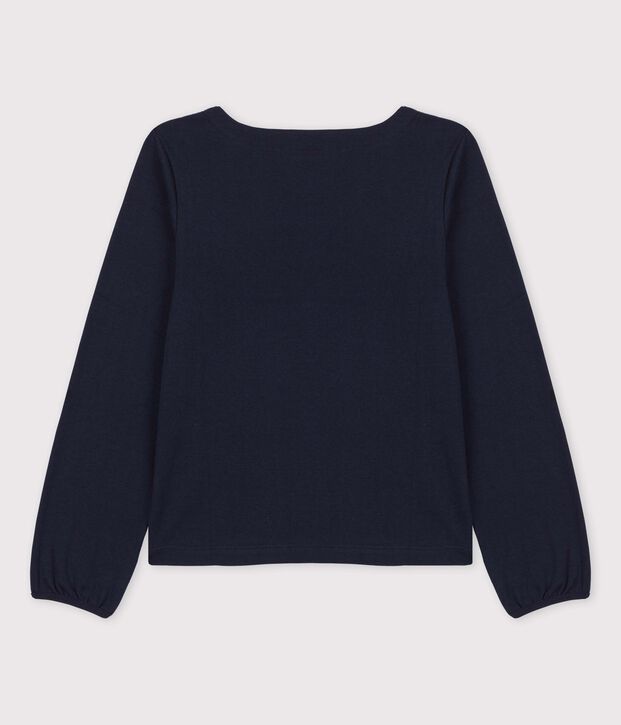 Tee-shirt manches longues en coton enfant fille SMOKING