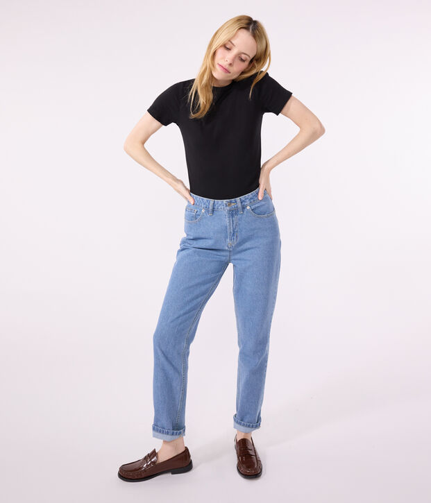 Women's Iconic Cocotte Stitch Cotton T-Shirt black