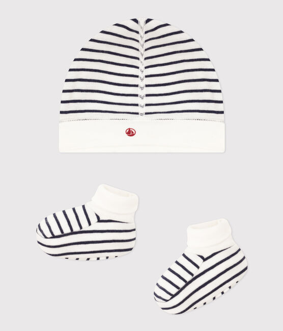 Babies' Breton Bonnet and Bootees Set variante 1