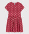 Girls' Cotton Print Dress PAPI pink/AVALANCHE beige
