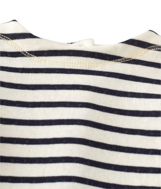 Baby girl's striped dress COQUILLE beige/SMOKING blue