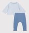 Babies' outfit in cotton with embroidery on the chest and a gingham print multicolor
