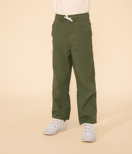 Boys' Cotton Trousers CROCO green