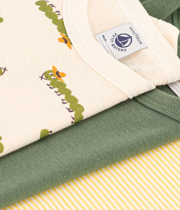 Children's Short-Sleeved Cotton T-shirts - 3-Pack multicolor