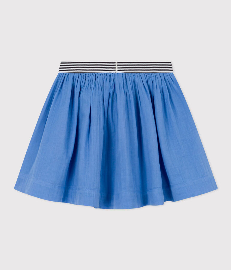 Girls' Cotton Gauze Skirt blue