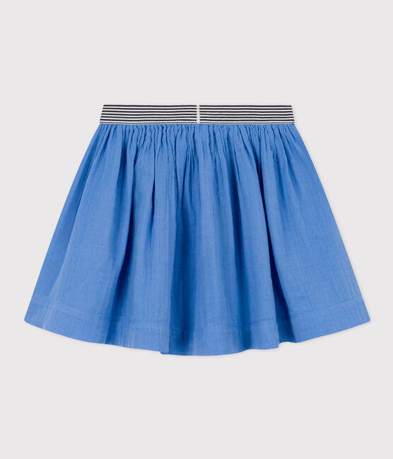 Girls' Cotton Gauze Skirt EDNA blue