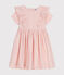 Girl's Short-sleeved Printed Cotton Gauze Dress AVALANCHE /PANTY