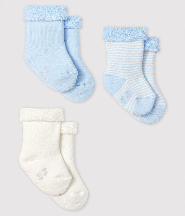 Knitted Babies' Socks - 3-Piece Set multicolor