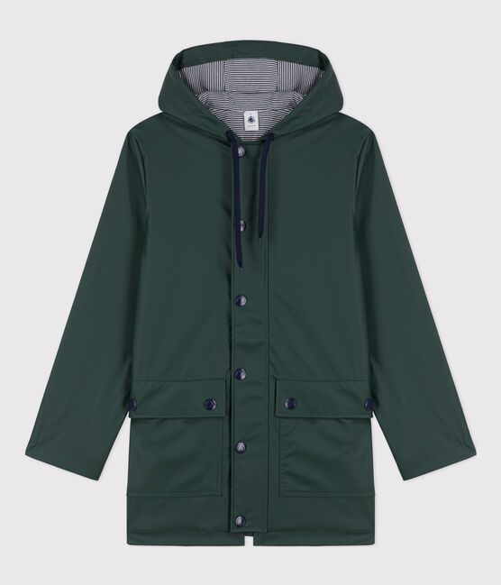 Iconic Recycled Fabric and Organic Cotton Raincoat SHERWOOD green
