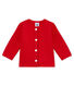 Baby girls' cardigan in quilted tube knit