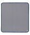 Blanket with anti-electromagnetic wave protection SMOKING blue/ECUME white