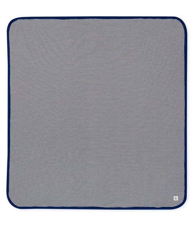 Blanket with anti-electromagnetic wave protection blue/white