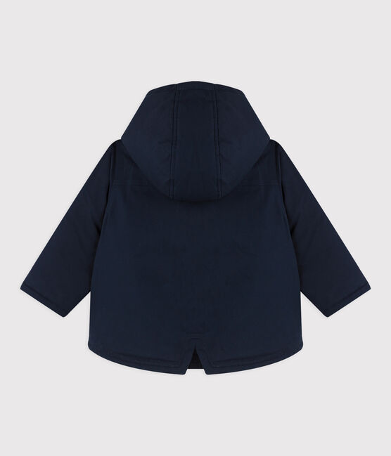 Baby boy's mid-length parka SMOKING blue