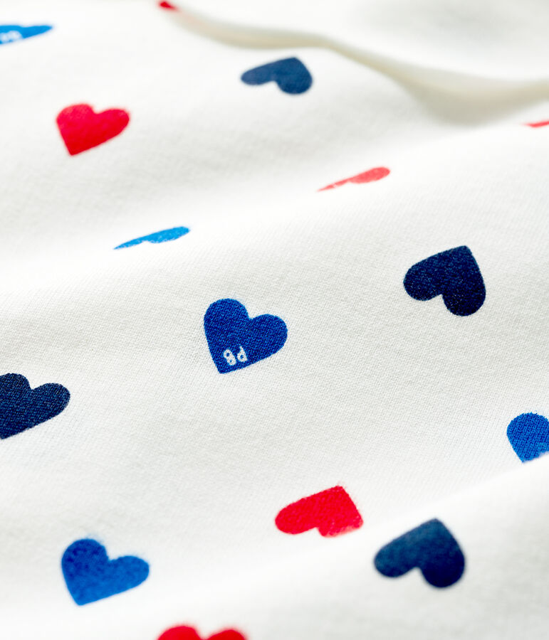 Baby Girls' Long-Sleeved Dress MARSHMALLOW white/MULTICO white