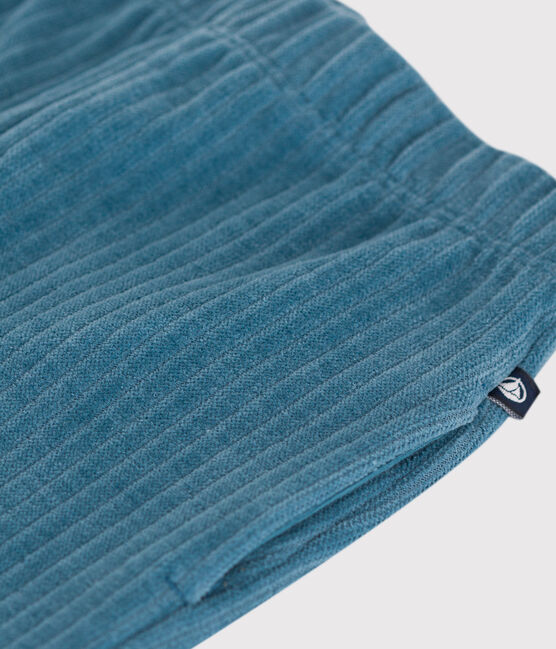 Babies' Velour Trousers POLOCHON blue