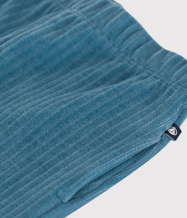 Babies' Velour Trousers blue