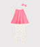Girls' Fancy Dress Jumpsuit with mask MARSHMALLOW white/MULTICO white