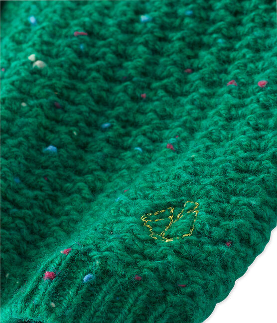 Baby girl's wool blend cardigan GAZON green