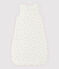 Babies' Organic Cotton Cherry Pattern Sleeping Bag with Little Collar MARSHMALLOW white/MULTICO white