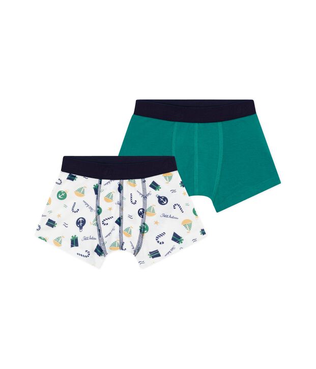 Lot de 2 boxers en coton multicolor