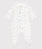 Babies' Heho Tube Knit Bodyjama MARSHMALLOW white/CREPUSCULE