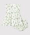Babies' Organic Cotton Gauze Floral Print Dress With Bloomers MARSHMALLOW white/MULTICO white