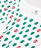Women's fir tree print cotton pyjamas white/multicolor