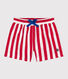 Babies' stripy printed swim shorts