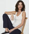 Women's Linen Vest MARSHMALLOW white
