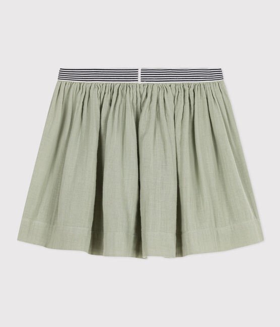 Girls' Cotton Gauze Skirt HERBIER green