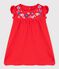Baby girls' embroidered dress PEPS red