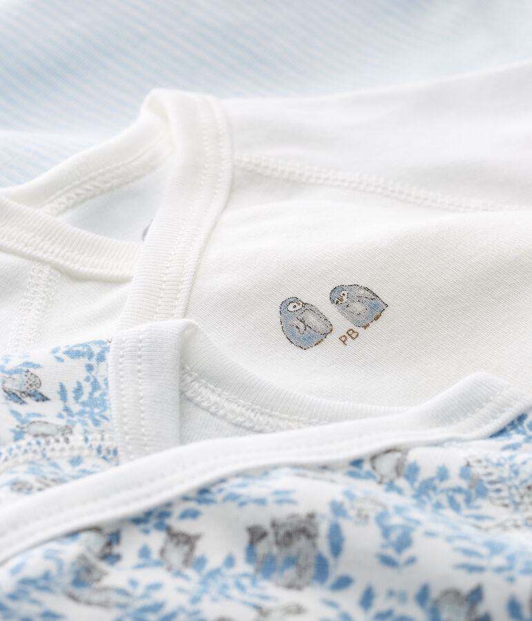 Short-sleeved newborn bodysuit - Set of 3 variante 1