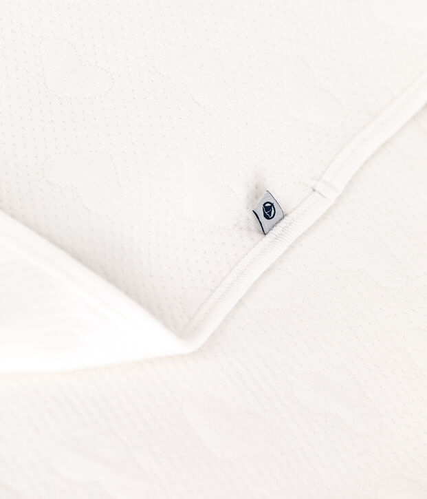 Babies' tube knit blanket white