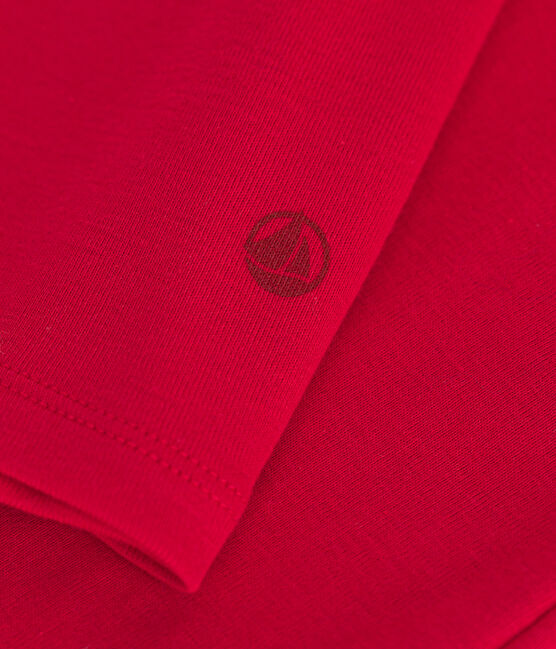 Women's The Iconic rollneck cotton T-shirt CORRIDA red