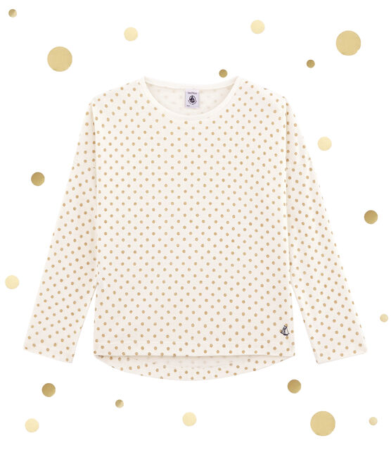 Long sleeved T-shirt MARSHMALLOW white/DORE yellow