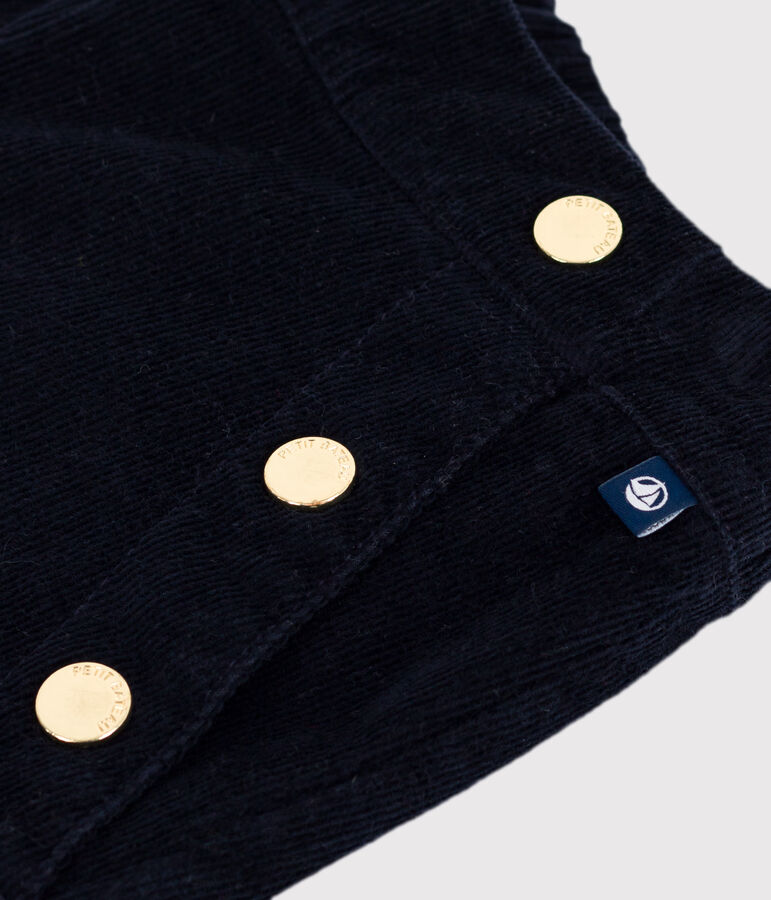 Children's plain corduroy trousers blue