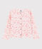 Girls' Jersey Piqué Cardigan FLEUR pink/MULTICO white
