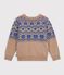 Children's wool and cotton jacquard jumper multicolor/multicolor
