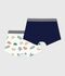 Pack of children's mask-print cotton boxers multicolor