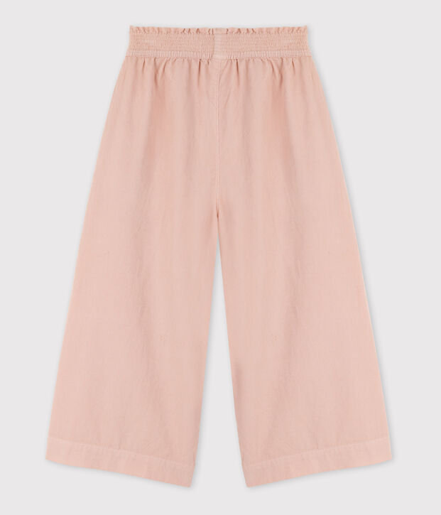 Girls' Loose Fit Velvet Trousers pink