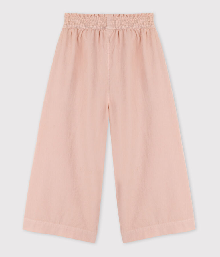 Girls' Loose Fit Velvet Trousers pink